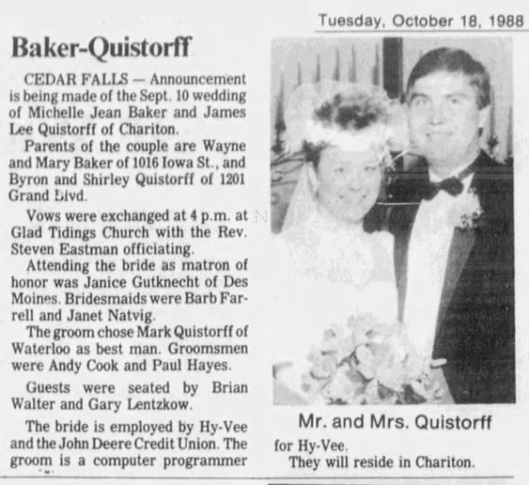 Clipping from The Courier